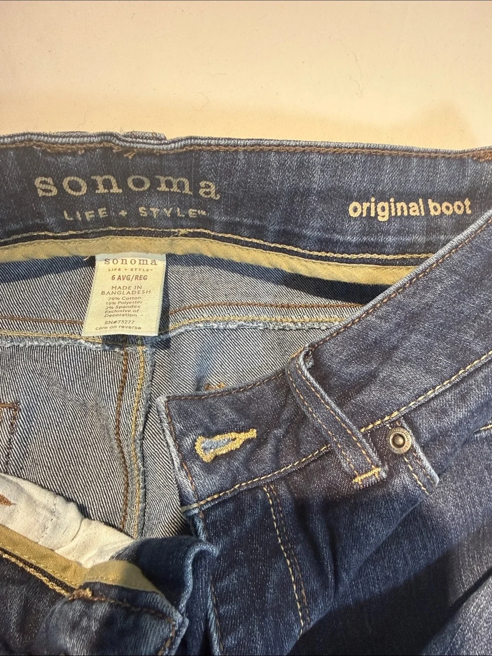 Sonoma Women’s Dark Indigo Boot Cut Jeans